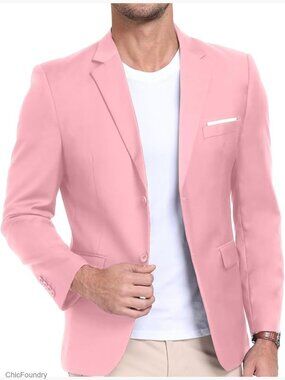 Slim Fit Blazer Lightweight Wedding Sport Coat